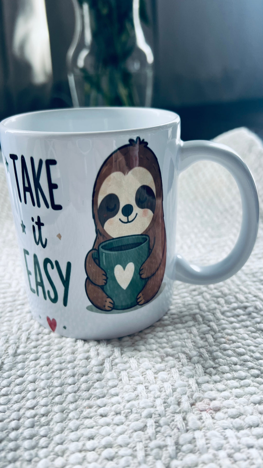 Take it Easy Sloth Ceramic Mug