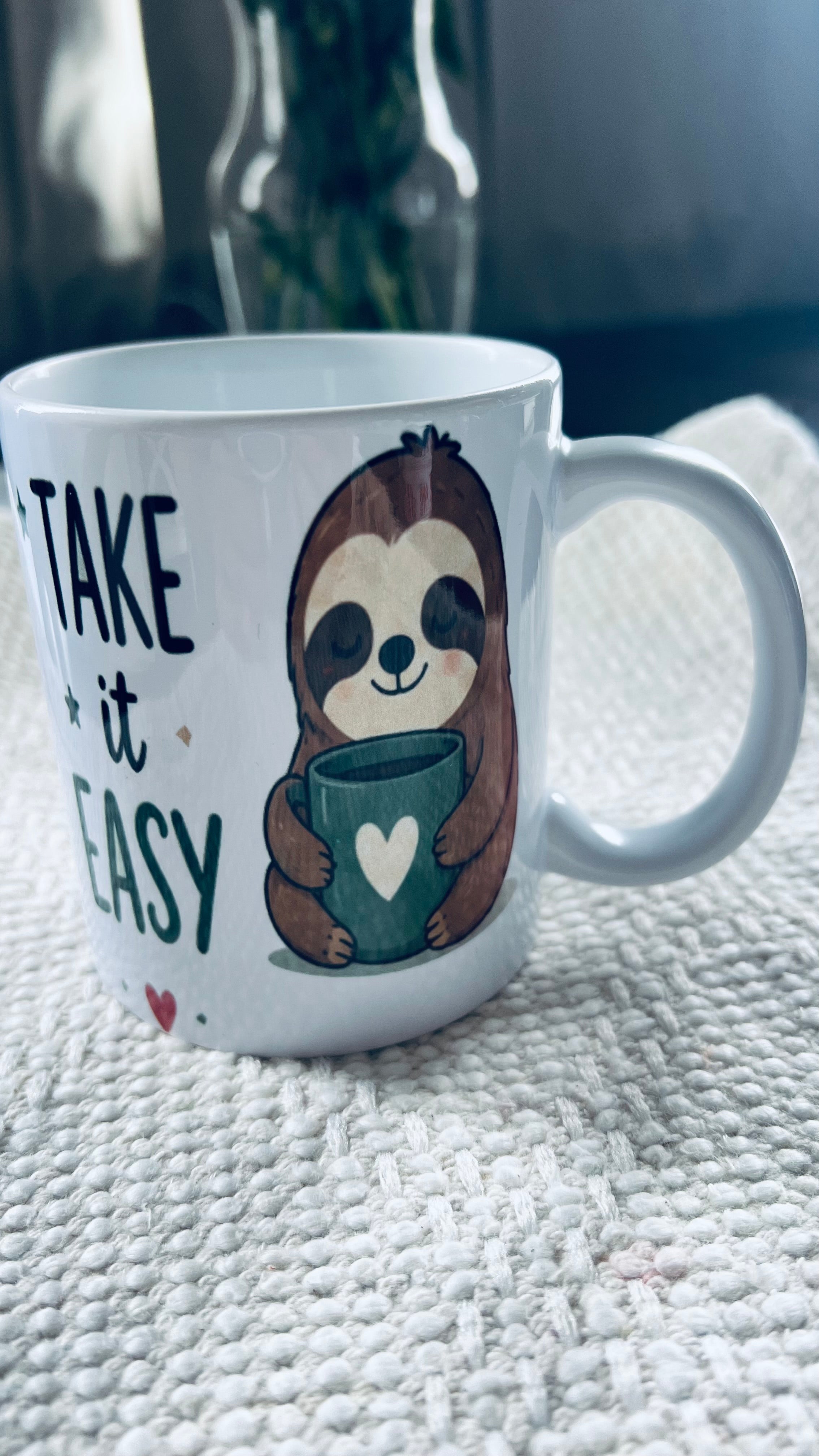 Take it Easy Sloth Ceramic Mug