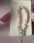 Soft Tone Butterfly Pendant Mix Bead Bracelet: MIX COLOR / ONE(12)