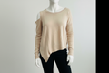 Basic Cold Shoulder Long Sleeve Soft Knit Top